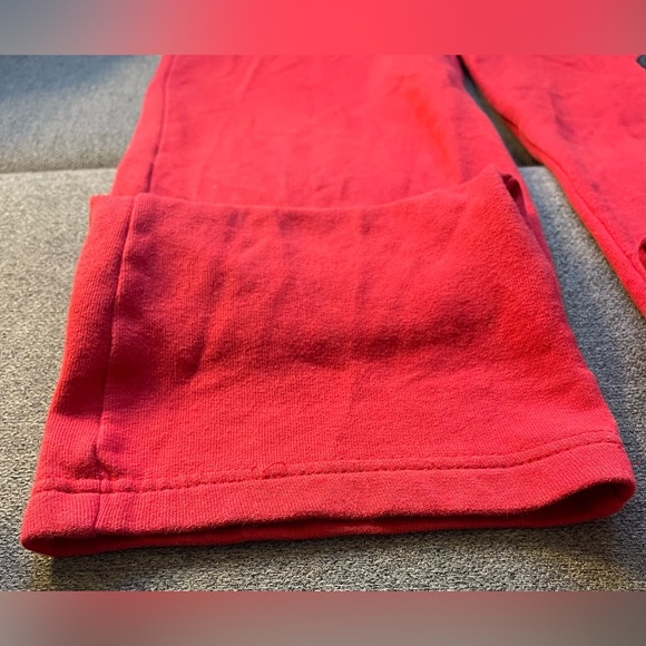 Abercrombie Kids Red Fleece Lined Sweatpants - Size 13/14 - Picture 8 of 9